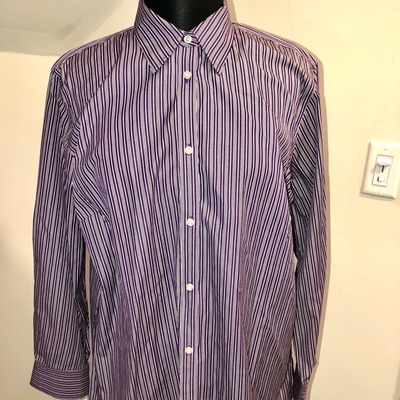 Ralph Lauren Crisp Cotton Striped Button Down Top! - Picture 5 of 9